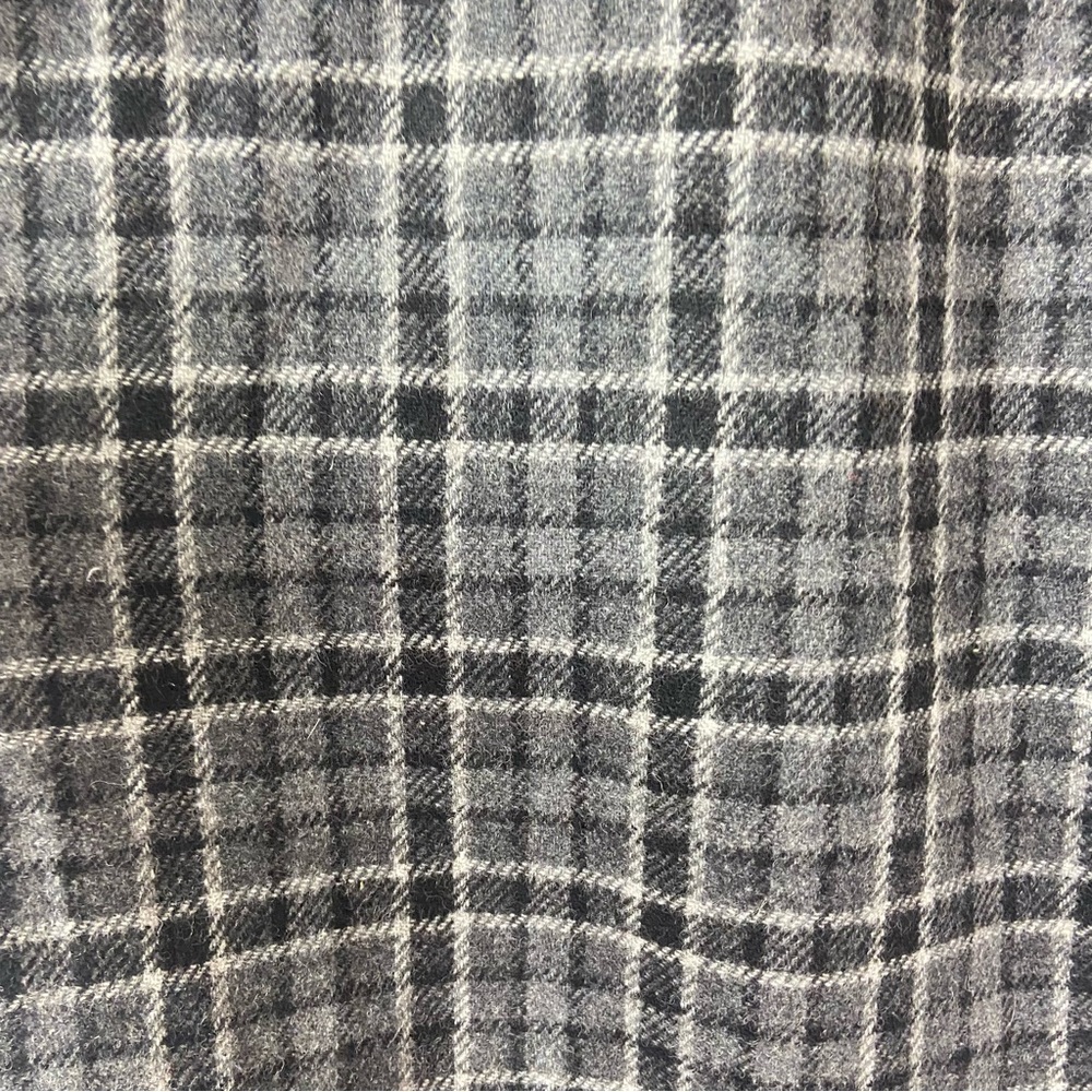 Men's Black Plaid Dress Pants - Classic Tailored Fit - Picture 7 of 12